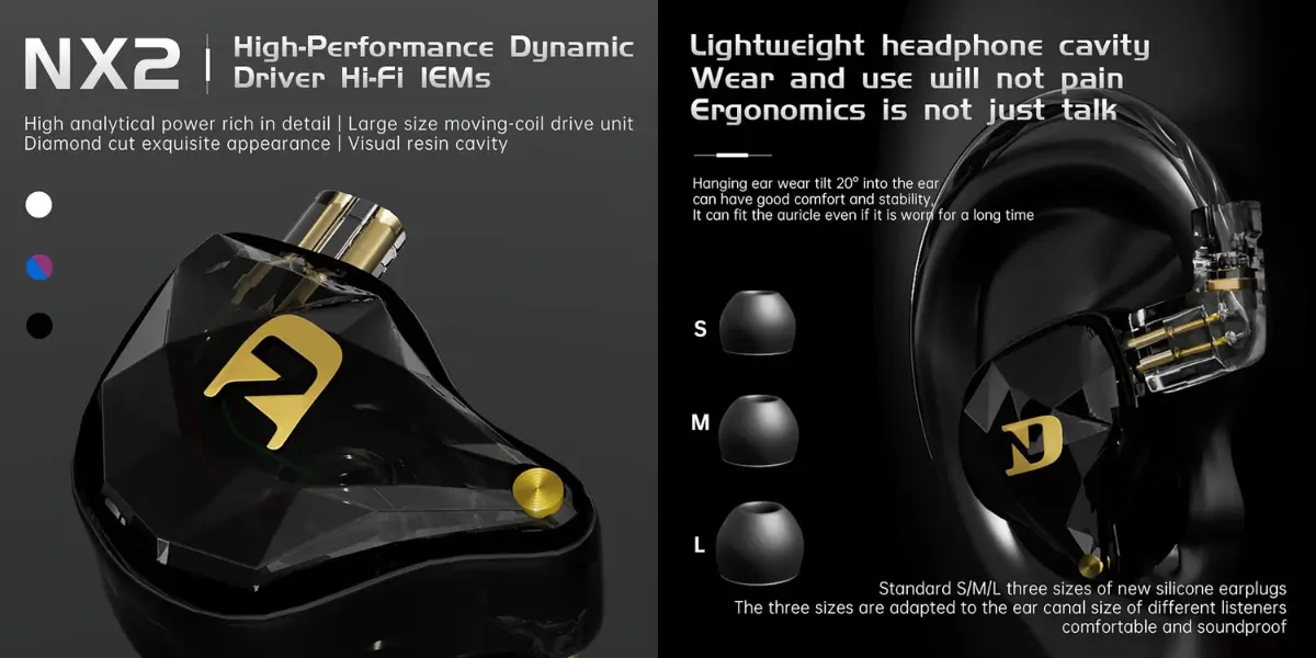 ND NX2 in Ear Monitor HiFi IEM Earphone.webp